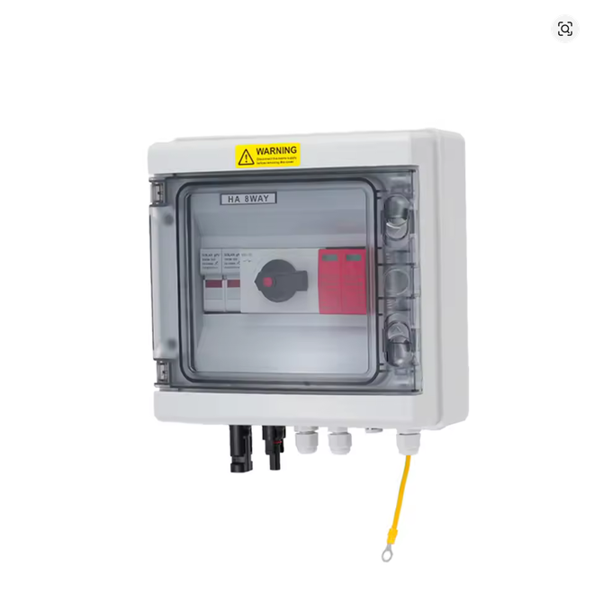 PVMC-BYD PVMC-BYD HA PV Combiner Box 1in/1out – 1000 V DC, 32 A, 2× pojistka, DC odpínač, 2× SPD T2, IP65