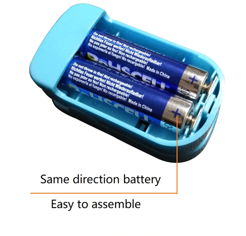 DEEST HC330-RZ02EU, Pulsní oxymetr pro měření kyslíku,LED displej, modrá