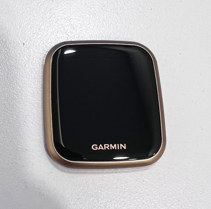 LCD displej+dotykové sklo-digitizér s lunetou pro Garmin Venu SQ/ SQ Music, šampáň