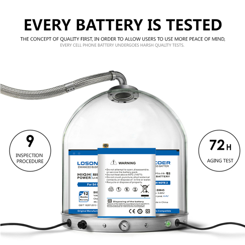 Hsabat Y1 dobíjecí lithium baterie pro Y1 inteligentní hodinky, 490 mAh s bočním výřezem a 3 nabíjecími kontakty