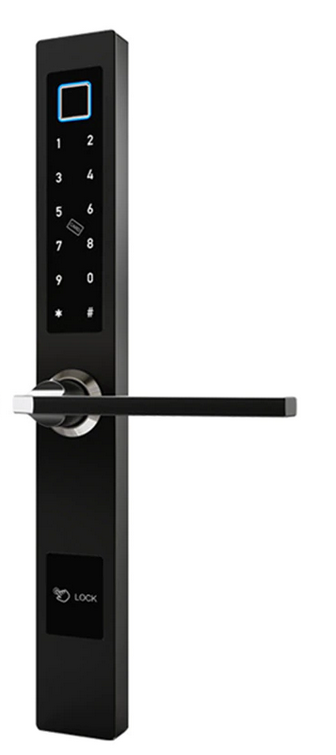 AEGIS Aegis W918-4, rozměr 35*85mm, Bluetooth, WiFi biometrický zámek na otisk prstů, pro levo i pravo stranné dveře, černá