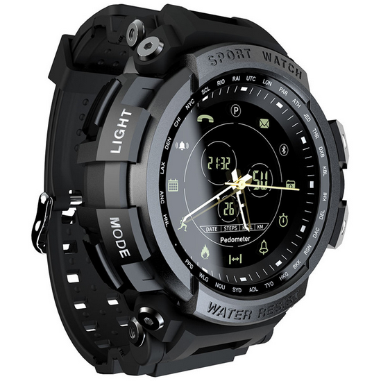 LOKMAT sportovní chytré hodinky 5ATM, černá