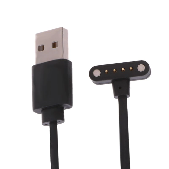 Dobíjecí magnetický kabel 4PIN pro hodinky Domino DM98, černá