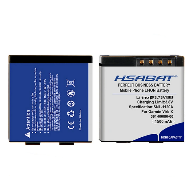 HSABAT HSABAT Baterie pro akční kameru Garmin Garmin Virb X/ Compact VIRB XE, 1500mAh