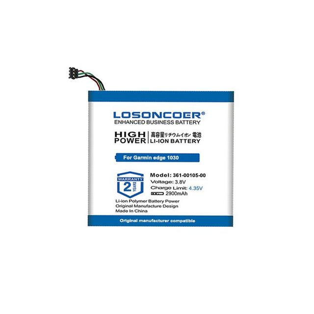 Losoncoer Losoncoer Baterie pro Garmin Edge 1030, 2900mAh
