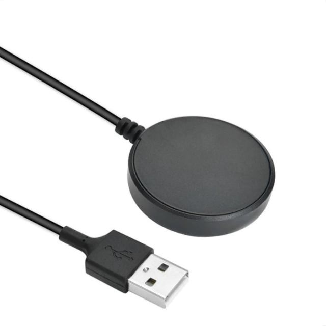 ALLOYSEED Magnetický nabíjecí USB kabel pro hodinky Samsung Galaxy Watch Active 2, černá