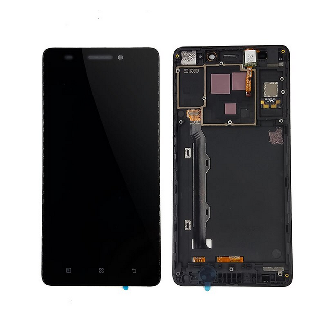 GZASK LCD displej+dotykové sklo-digitizér s rámečkem pro Lenovo K3 Note/ K50-T5, černá
