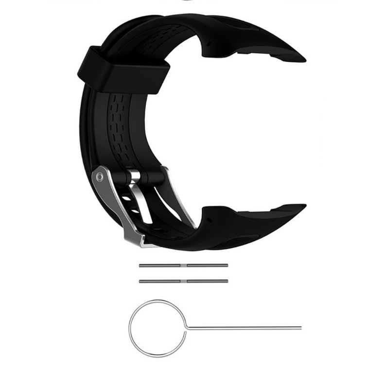 Fifata Watch Band silikonový náhradní řemínek pro Garmin Forerunner 10/ 15, černá