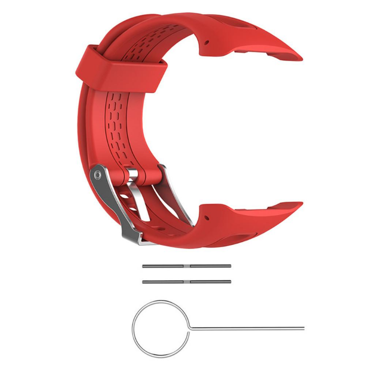 Fifata Watch Band silikonový náhradní řemínek pro Garmin Forerunner 10/ 15, červená