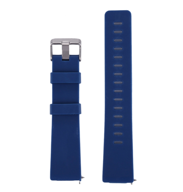 OOTDTY Silikonový řemínek pro Fitbit Versa / K88H, tmavě modrá
