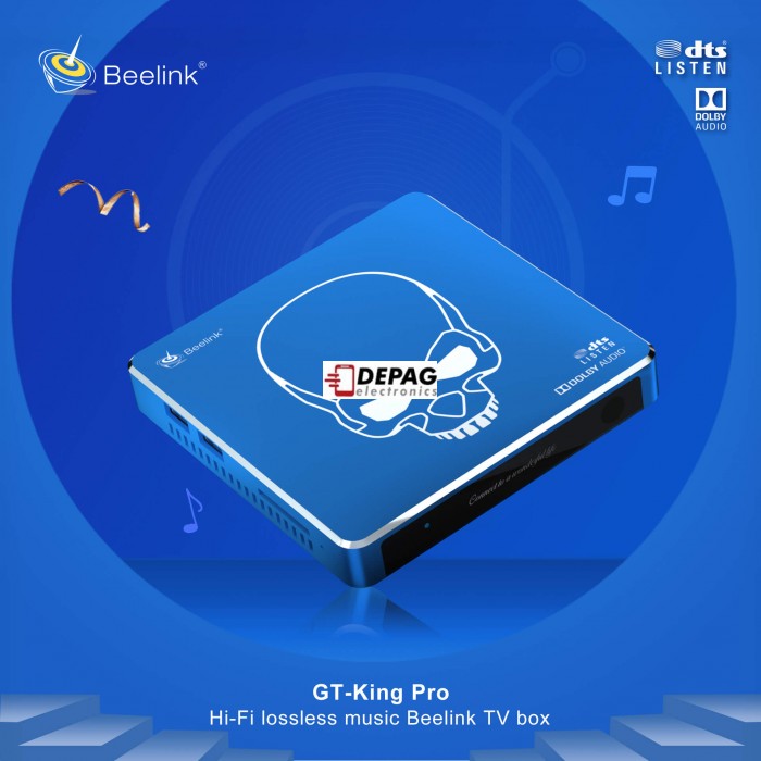 Beelink GT-King Pro WIFI 6 multimediální centrum - tv-box Amlogic S922X-H Android 9.0 Smart Tv Box DDR4 4GB 64GB 1000M LAN Dolby Audio DTS 4K Media Player