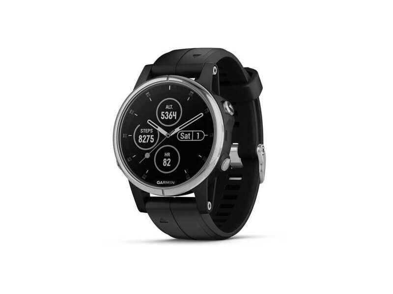 Garmin fenix5S Plus Saphire Silver, Black Band 010-01987-16 použité A. Řada všestranných multisportovních hodinek fenix s topografickými mapami, bezkontaktními platbami a přehráváním hudby. Kompletní balení včetně příruček, hodinky minimálně použité, záruka 12 měsíců. SERVIS ZÁRUČNÍ ALE I POZÁRUČNÍ U NÁS V SERVISE, prodej baterií, ND, řemínků, ochranných skel, nabíjecích kabelů atd. vše skladem. Na hodinky má zákazník doživotně servisní práce zdarma!