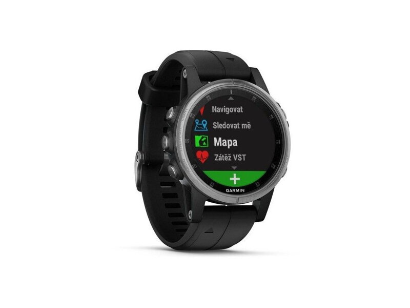 Garmin fenix5S Plus Saphire Silver, Black Band 010-01987-16 použité A. Řada všestranných multisportovních hodinek fenix s topografickými mapami, bezkontaktními platbami a přehráváním hudby. Kompletní balení včetně příruček, hodinky minimálně použité, záruka 12 měsíců. SERVIS ZÁRUČNÍ ALE I POZÁRUČNÍ U NÁS V SERVISE, prodej baterií, ND, řemínků, ochranných skel, nabíjecích kabelů atd. vše skladem. Na hodinky má zákazník doživotně servisní práce zdarma!