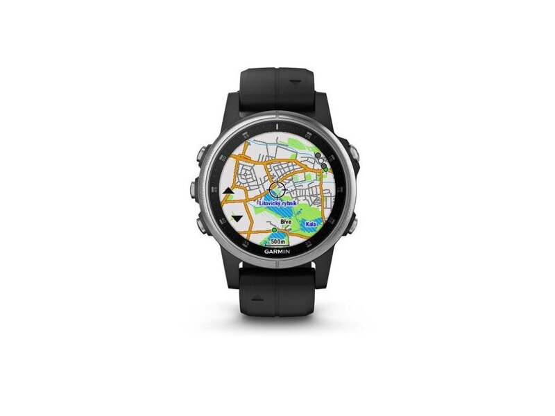 Garmin fenix5S Plus Saphire Silver, Black Band 010-01987-16 použité A. Řada všestranných multisportovních hodinek fenix s topografickými mapami, bezkontaktními platbami a přehráváním hudby. Kompletní balení včetně příruček, hodinky minimálně použité, záruka 12 měsíců. SERVIS ZÁRUČNÍ ALE I POZÁRUČNÍ U NÁS V SERVISE, prodej baterií, ND, řemínků, ochranných skel, nabíjecích kabelů atd. vše skladem. Na hodinky má zákazník doživotně servisní práce zdarma!