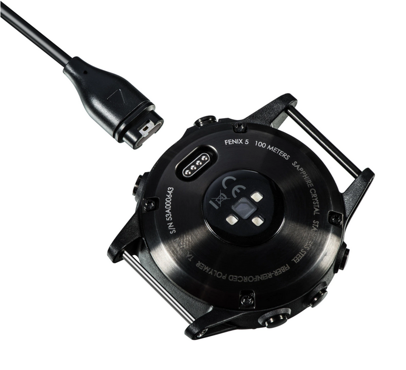  Garmin napájecí kabel USB pro hodinky Garmin Vivoactive 3, Fenix ​​6, 6S, 6X, 5, 5S, 5X, Forerunner 935, černá