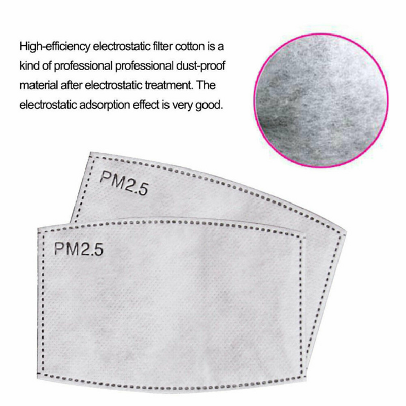 PM 2.5 náhradní filtr 5 vrstev s aktivním uhlím, s certifikací CE, pro respirátory a masky
