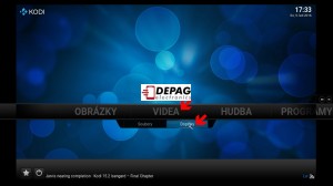 Nastavení KODI část 3) Instalace a nastaveni doplnku Sosac:
