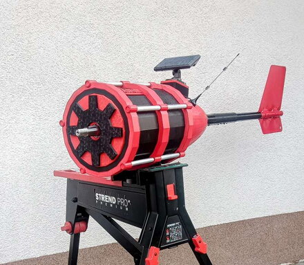 10kW větrná elektrárna TAJFUN diametr až 5m, GEO senzor, senzory náklonu, tlaku na věž, atd. WiFi, regulátor a střídač 10,2kW, baterie lithium 16kW