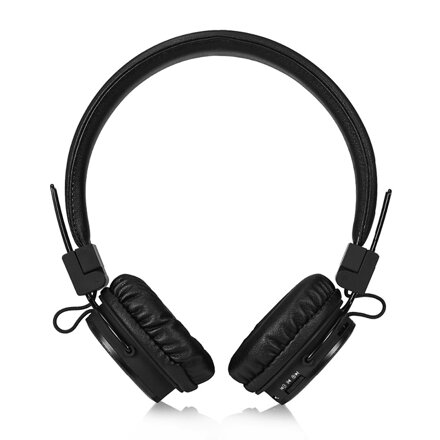 NIA X3 Sluchátka Bluetooth - 40 mm HD ovladače, FM rádio, slot SD karty, bezdrátová sluchátka, černá