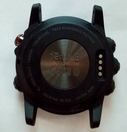 Zadní kryt pro Garmin Fenix 3, černá