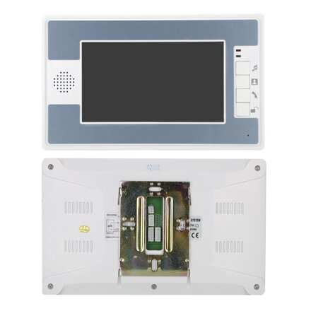 Domovní videotelefon s nočním viděním, meteorologická kontrola, 7 palcový LCD displej, elektronické odemykání