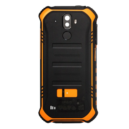 Zadní kryt baterie,power a foto tlačítka, snímač otisku prstu pro Doogee S40, černá-oranžová