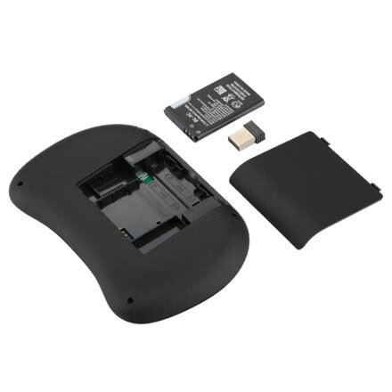Generic Mini i8, Air Mouse, bezdrátová klávesnice s podsvícením, touchpadem, Android TV Box & Google TV Box a PC Tablet & Xbox360 & PS3 & HTPC / IPTV, černá