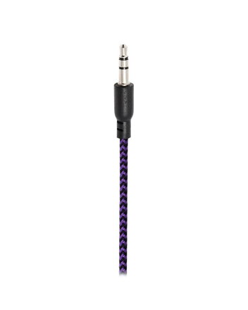 OOTDTY Crack Pattern Super Bass Stereo Hook Style sluchátka fialová