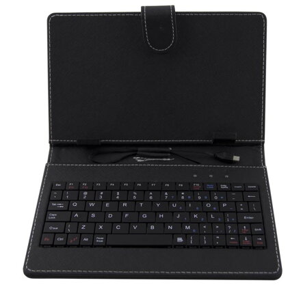 Esperanza EK127 MADERA klávesnice+pouzdro pro tablet 7.85/8,USB, eko kůže, černé