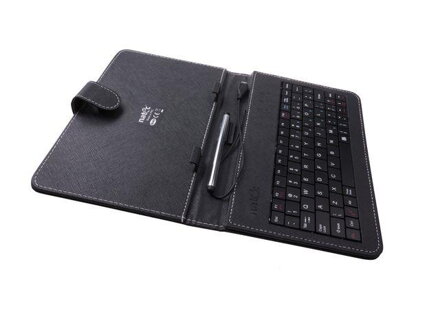 Natec SCALAR pouzdro s klávesnicí pro tablet 8'', micro USB, eko kůže, stylus 0536