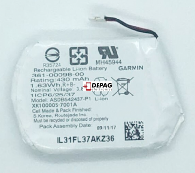 Garmin baterie 430 mAh pro chytré hodinky GARMIN Fenix 5, GPS Multifunkční tréninkové hodinky