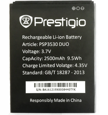 Baterie PAP3404 DUO pro Prestigio MultiPhone, 2000mAh