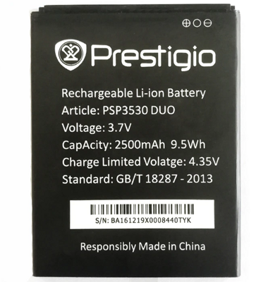 Baterie PSP3457 DUO pro Prestigio Wize F3, 1850mAh
