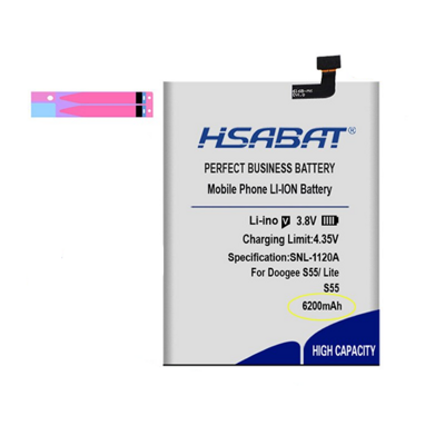 HSABAT Baterie pro Doogee S55/ S55 Lite, 6300mAh