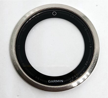 Garmin sklo s lunetou pro hodinky Garmin Fenix 5S, stříbrná 