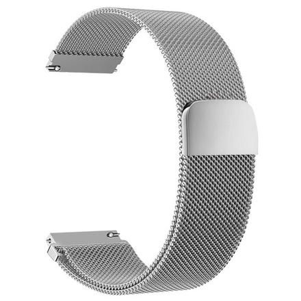 Elegantní řemínek Milanese pro Samsung Watch Active 2, ocel, stříbrná