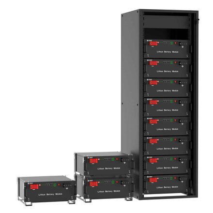 BATERIE 10,24 kWh LITHTECH TB6000X 51,2 V 200 Ah, 16S1P, Prismatic, ocelové pouzdro 100 A BMS, 150 A Peak, váha cca 93 kg, RS232, RS485, CAN, životnost 6000+ cyklů, záruka 10 let.