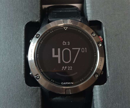 Garmin Fénix 5 titan nová baterie, těsnění