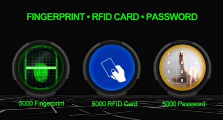 Realand A-L355EU, WiFi, TCP/IP Kancelářský systém docházky s biometrickým otiskem prstu a RFID