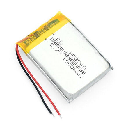 YCDC 803040, 1000mAh Li-polymer baterie