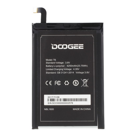 Baterie pro Doogee T6, 6250mAh 
