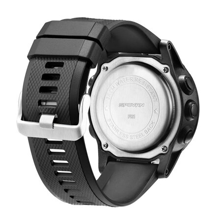 SPOVAN GV1224 pánské fitness chytré hodinky, černá