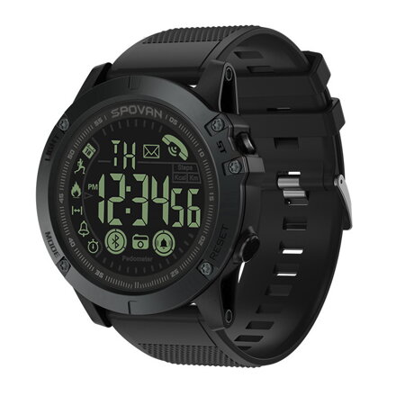 SPOVAN GV1224 pánské fitness chytré hodinky, černá