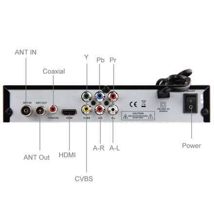 Generic MPEG-4 1080P HD DVB-T2 digitální televizní přijímač Set Top Box H.264