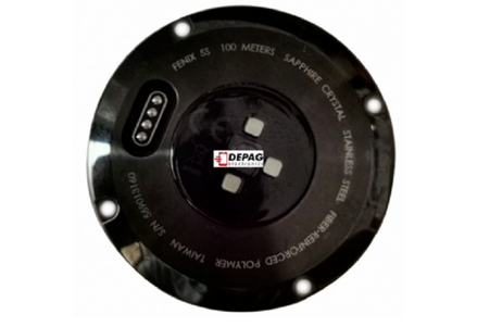 Zadní kryt bez baterie včetně HRM senzoru pro Garmin Fenix 5S, černá