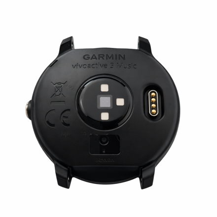 Zadní kryt-pouzdro bez baterie včetně HRM senzoru pro Garmin Vivoactive 3 Music, černá