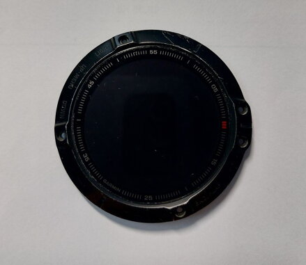 LCD displej+sklo s repas.lunetou pro Garmin Fenix 6x/ 6X Pro Sapphire, černá