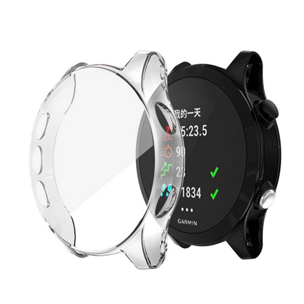 Ochranný TPU kryt pouzdra a displeje pro Garmin Forerunner 935/ 945, transparentní