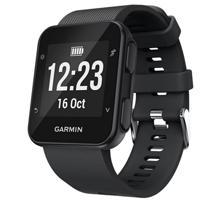 Náhradní silikonový řemínek pro Garmin Forerunner 30/ 35, černá