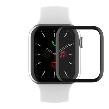 3D Ochranná fólie s krycím lemem pro Apple Watch 4/5/6/SE, 44mm